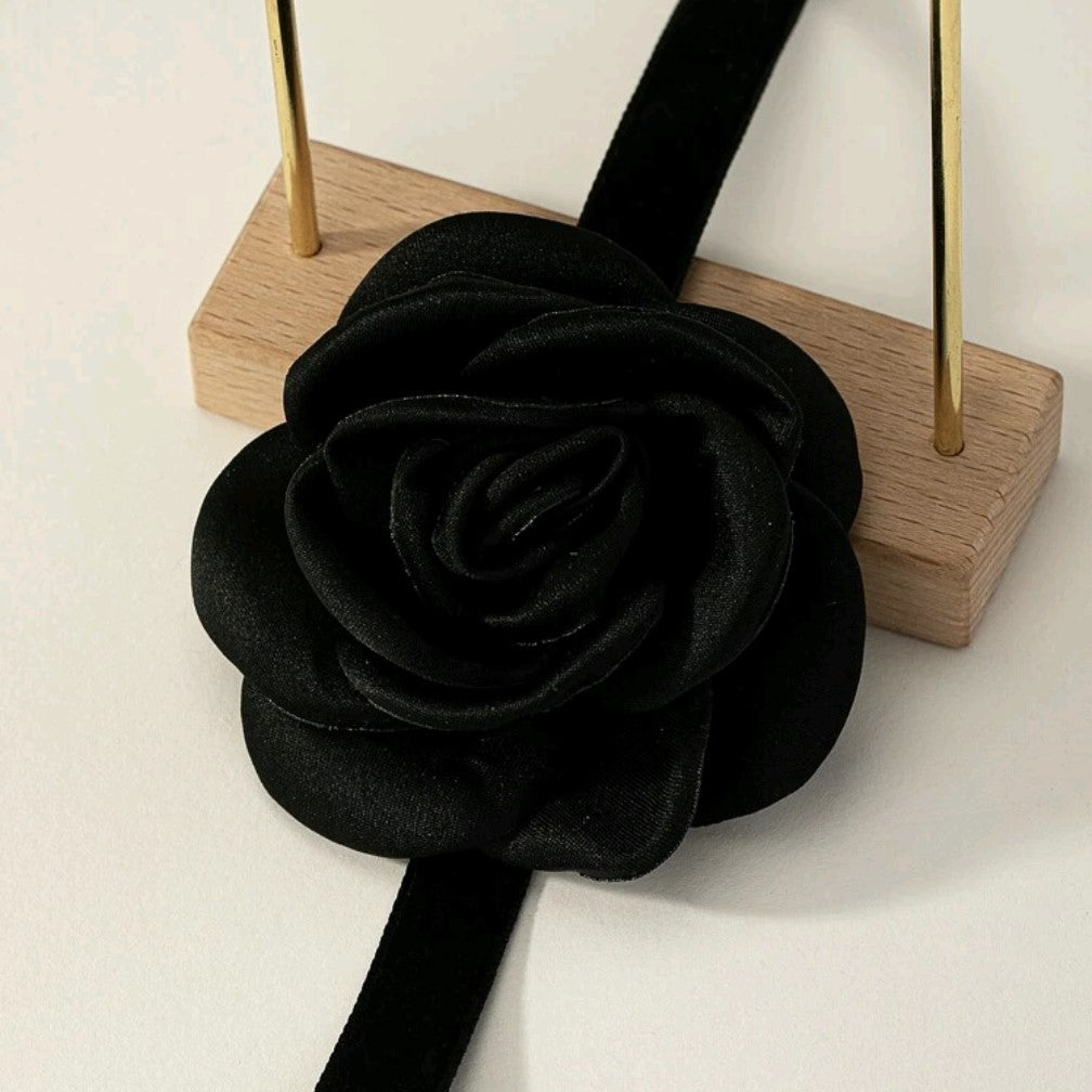 Black Velvet Rose Choker