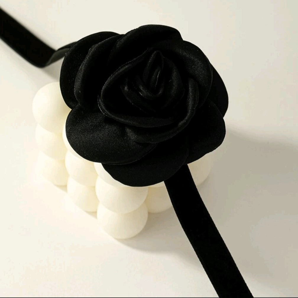 Black Velvet Rose Choker