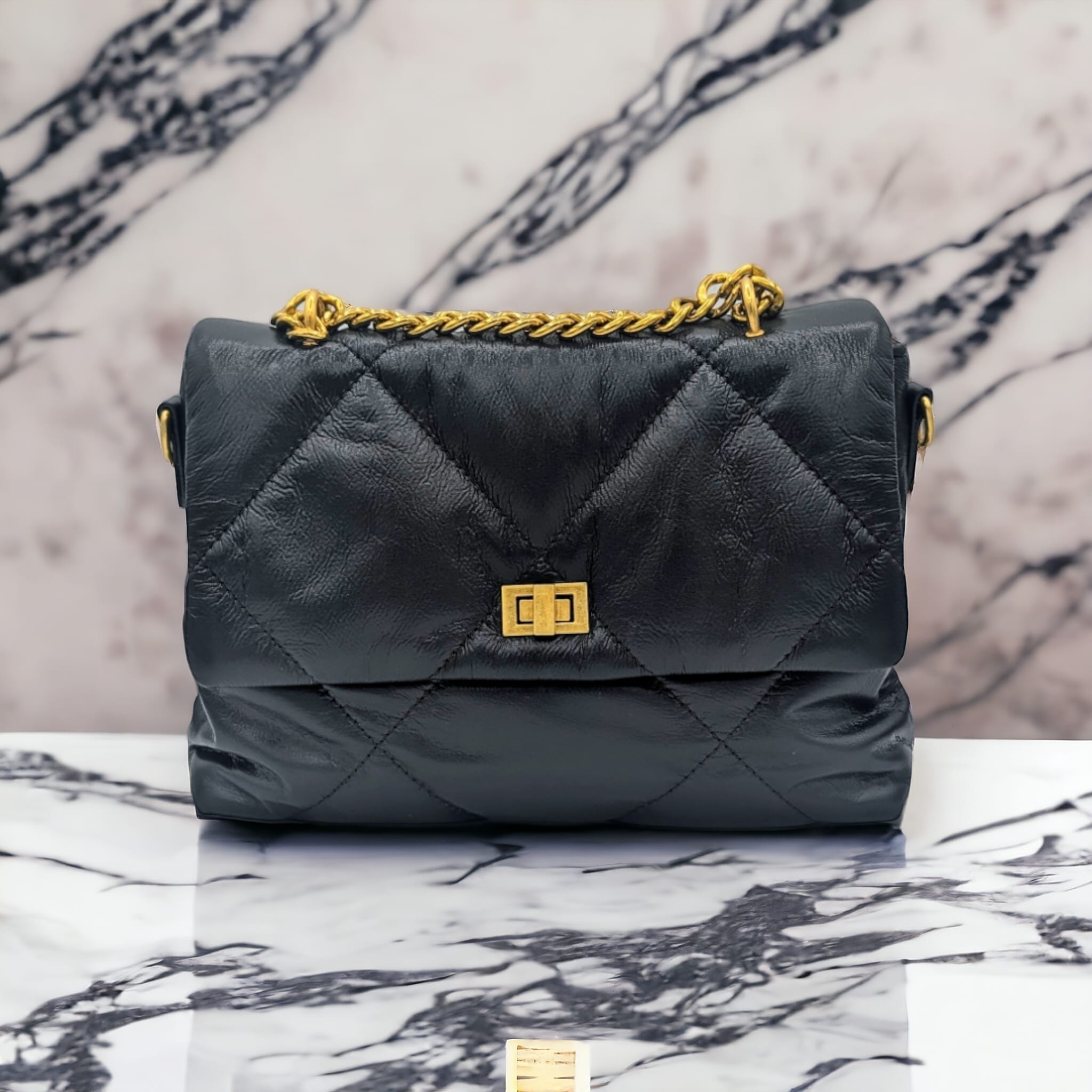 Classic Quilted Chain Body Bag