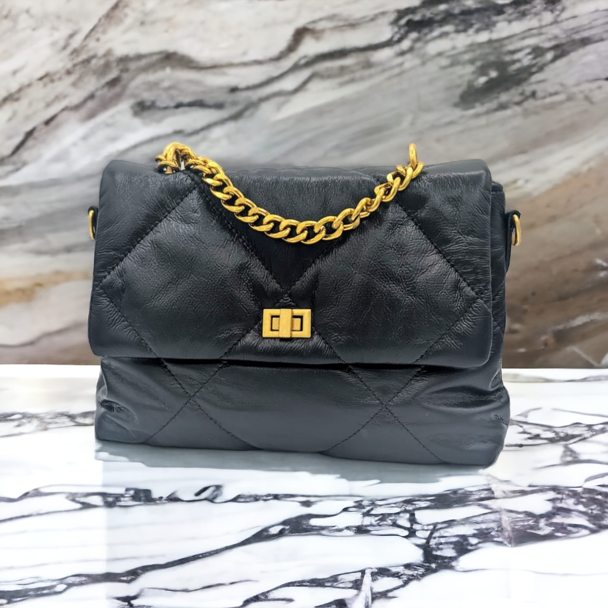 Classic Quilted Chain Body Bag