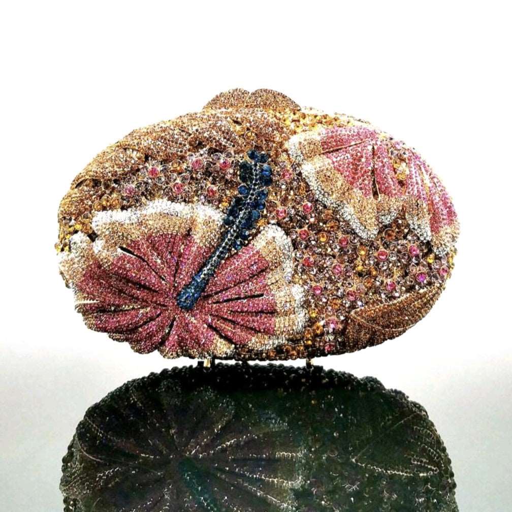 Floral Embellished Evening Clutch