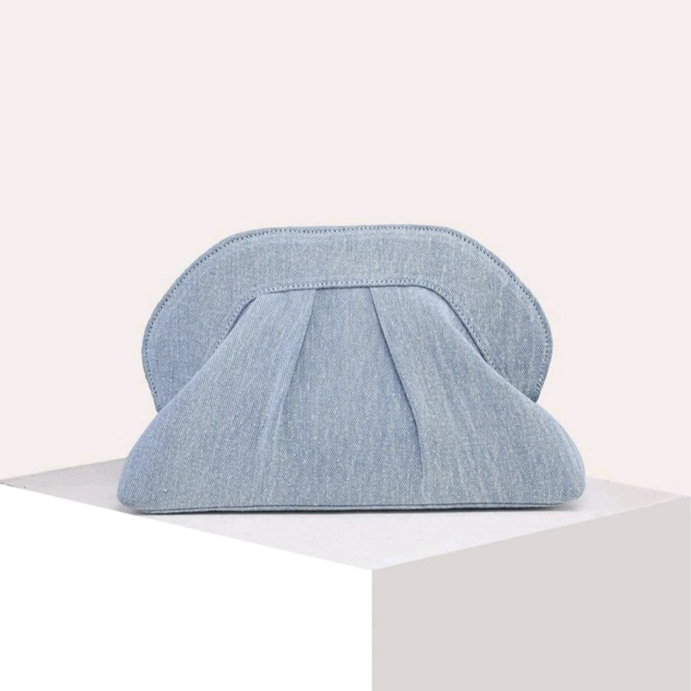 Light Denim Clutch