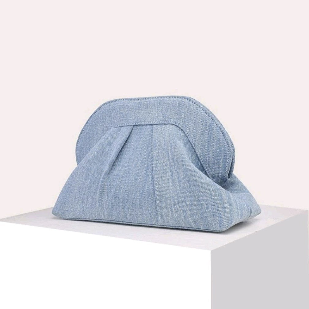 Light Denim Clutch