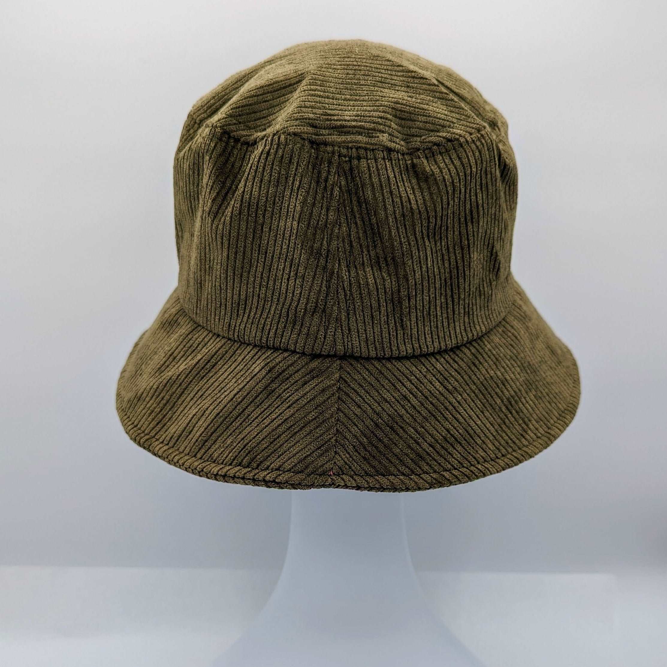 Olive Corduroy Bucket Hat