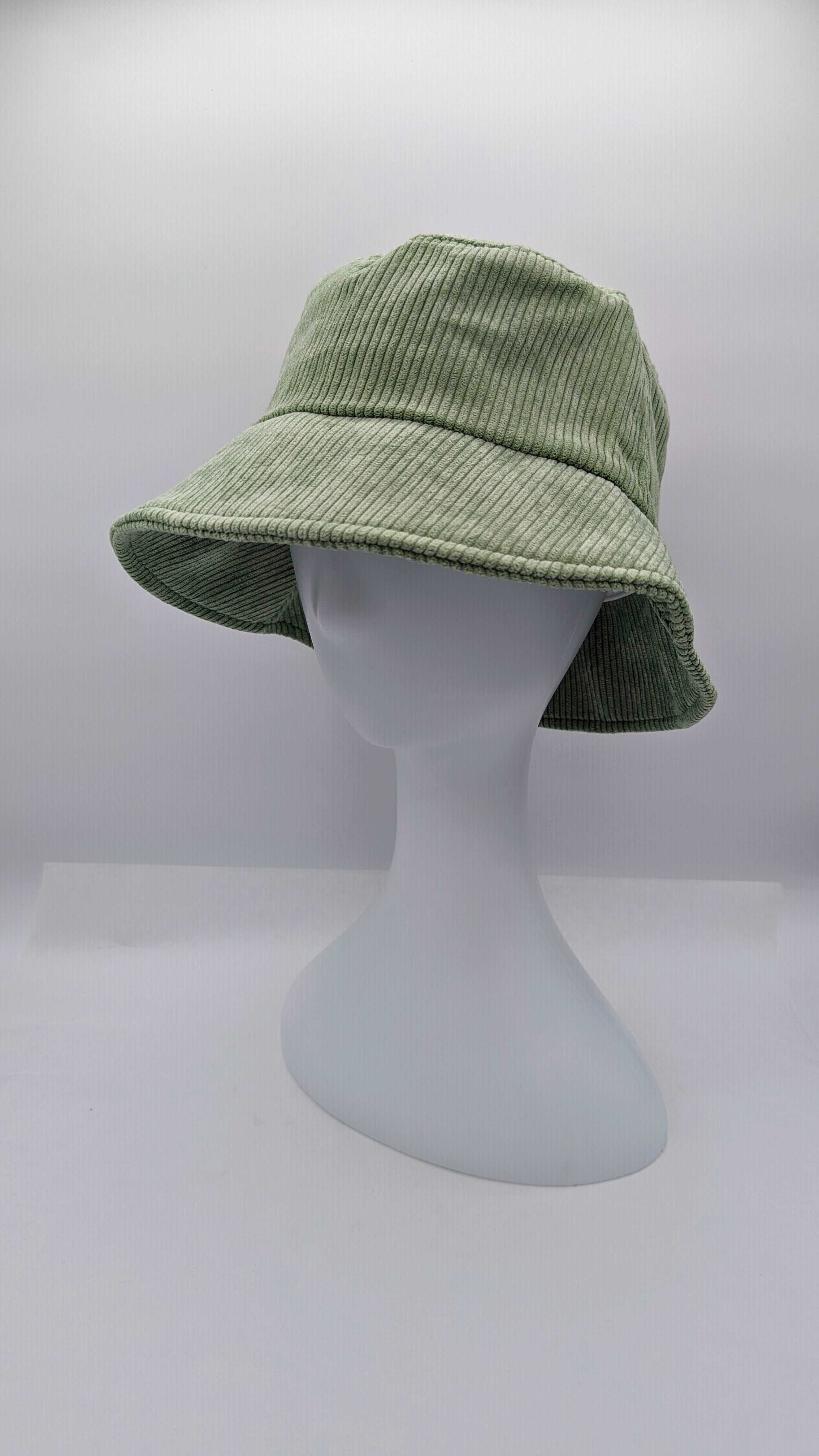 Olive Corduroy Bucket Hat