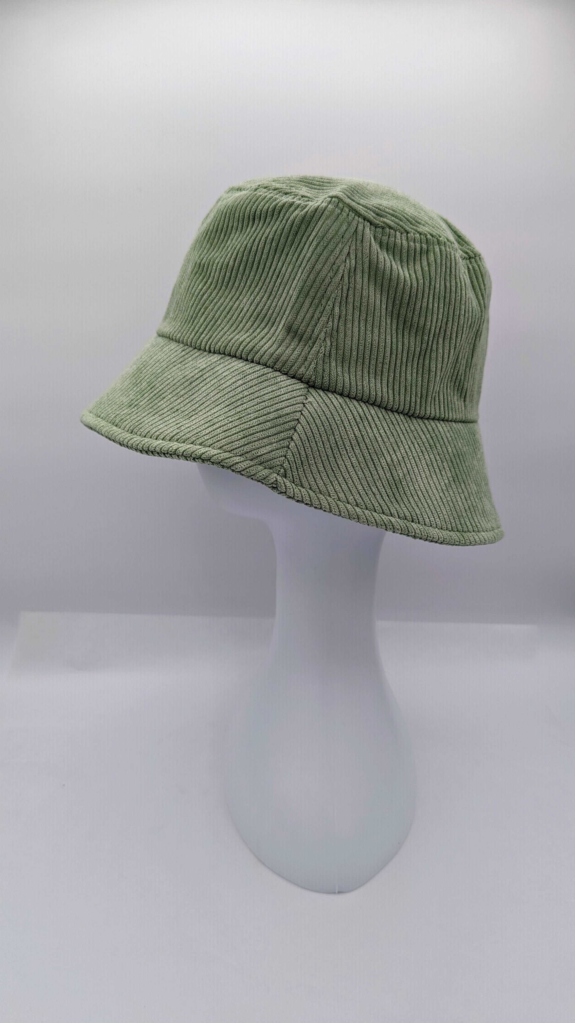 Olive Corduroy Bucket Hat