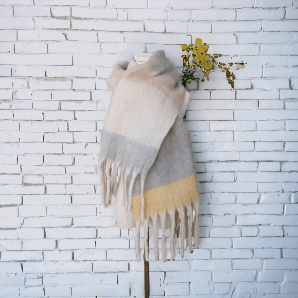 Cashmere wool scarf
