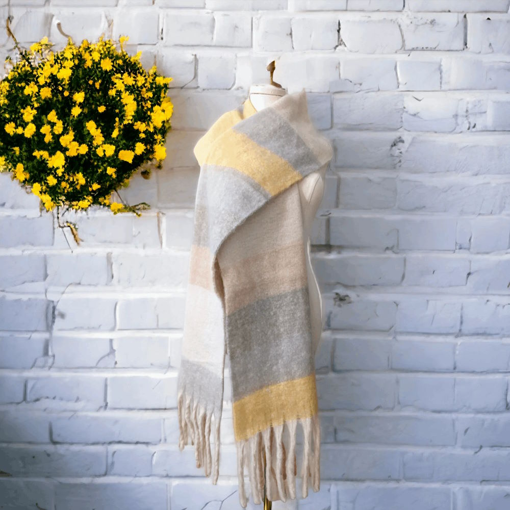Cashmere wool scarf