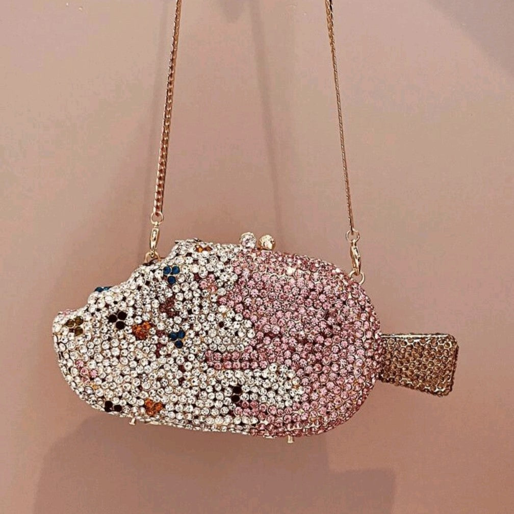 Pink Crystal Popsicle Evening Clutch