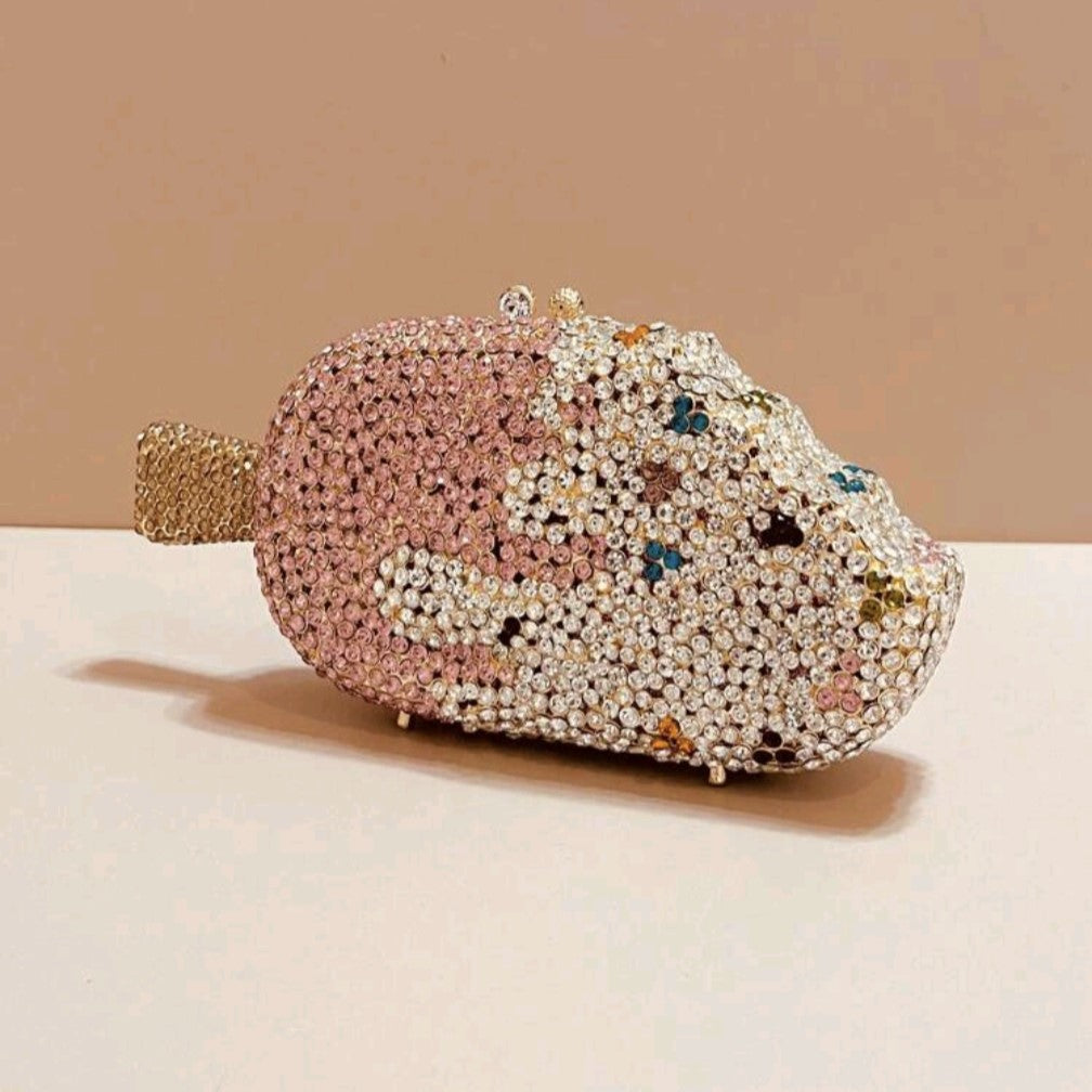 Pink Crystal Popsicle Evening Clutch