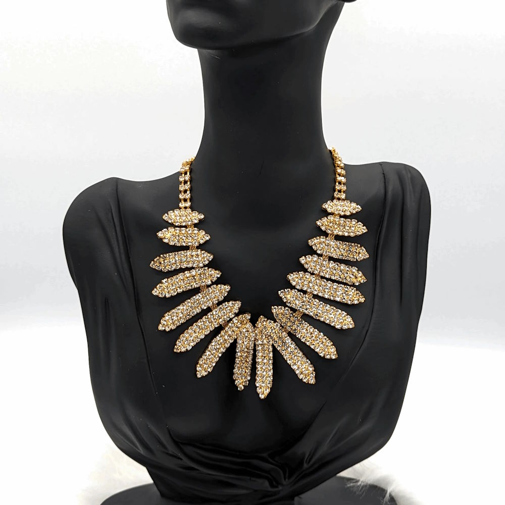 Gold Rhinestone Necklace