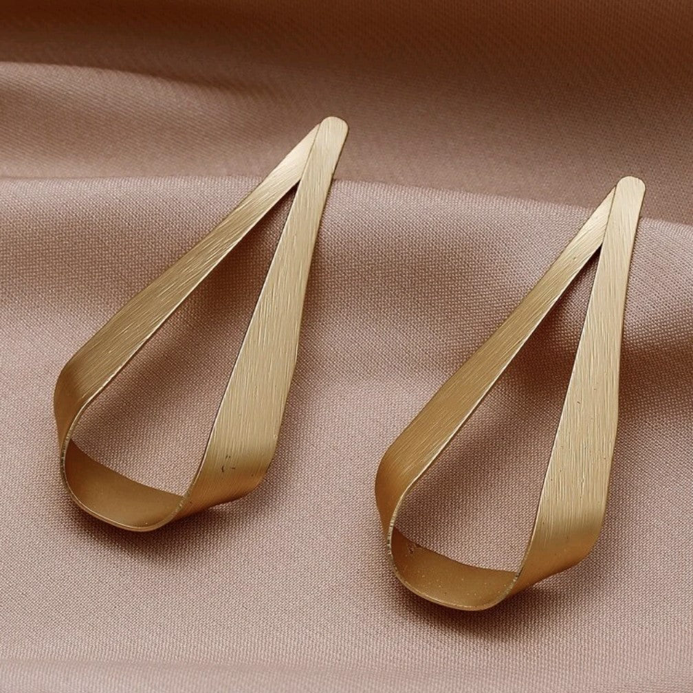 Gold Plated Statement Earrings