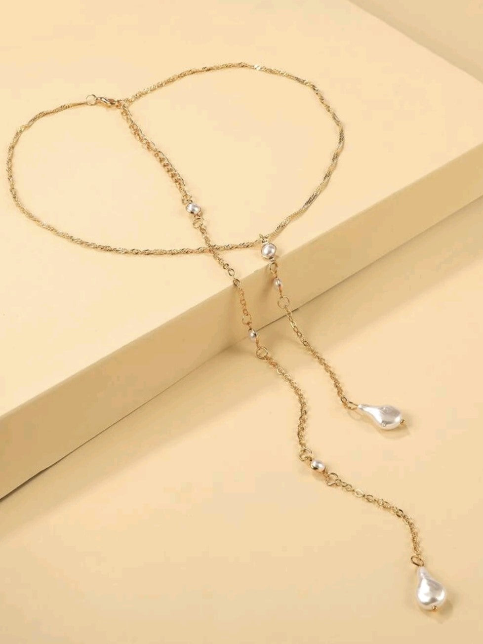 Collier Perle Y Lariat