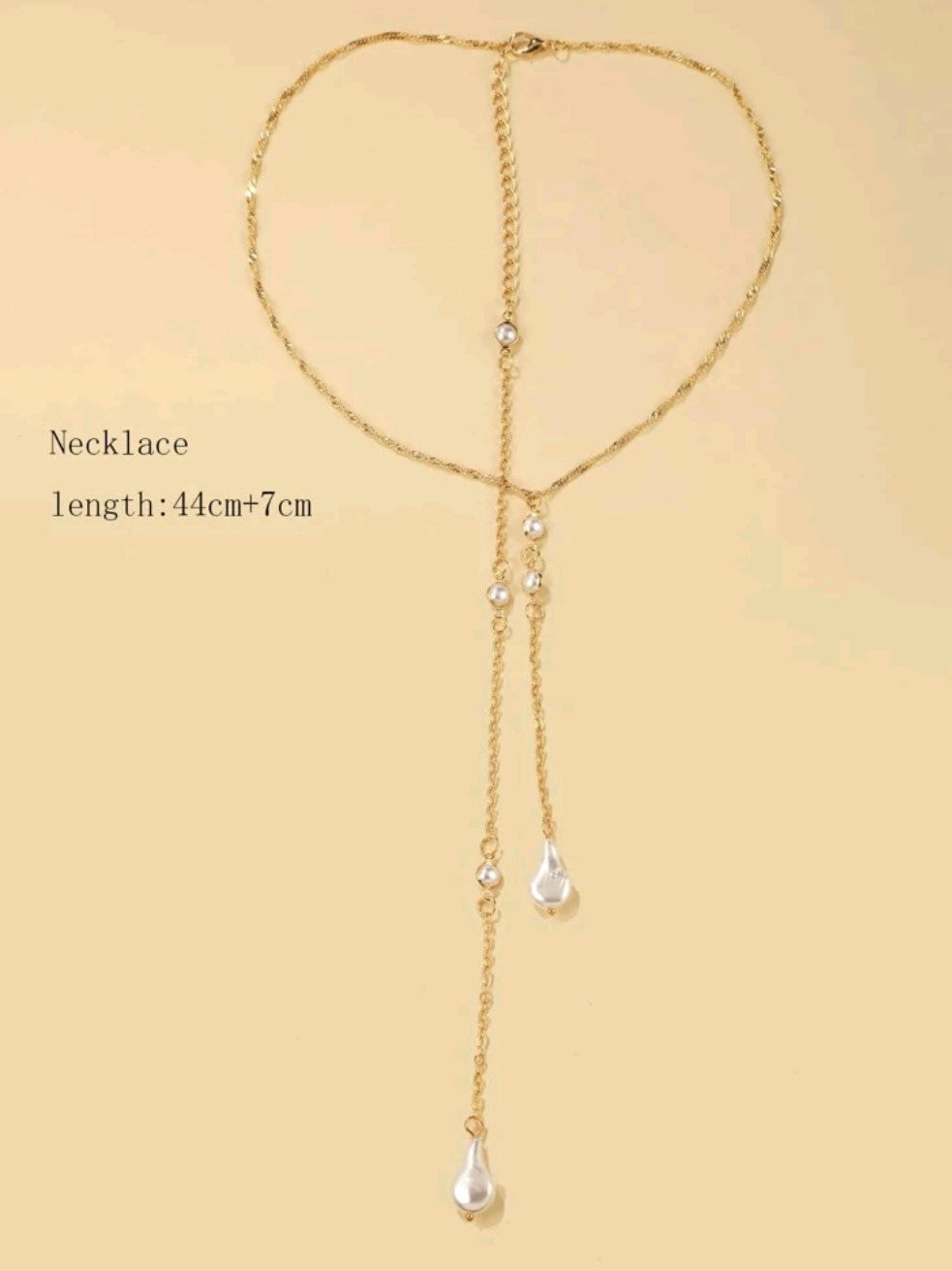 Collier Perle Y Lariat