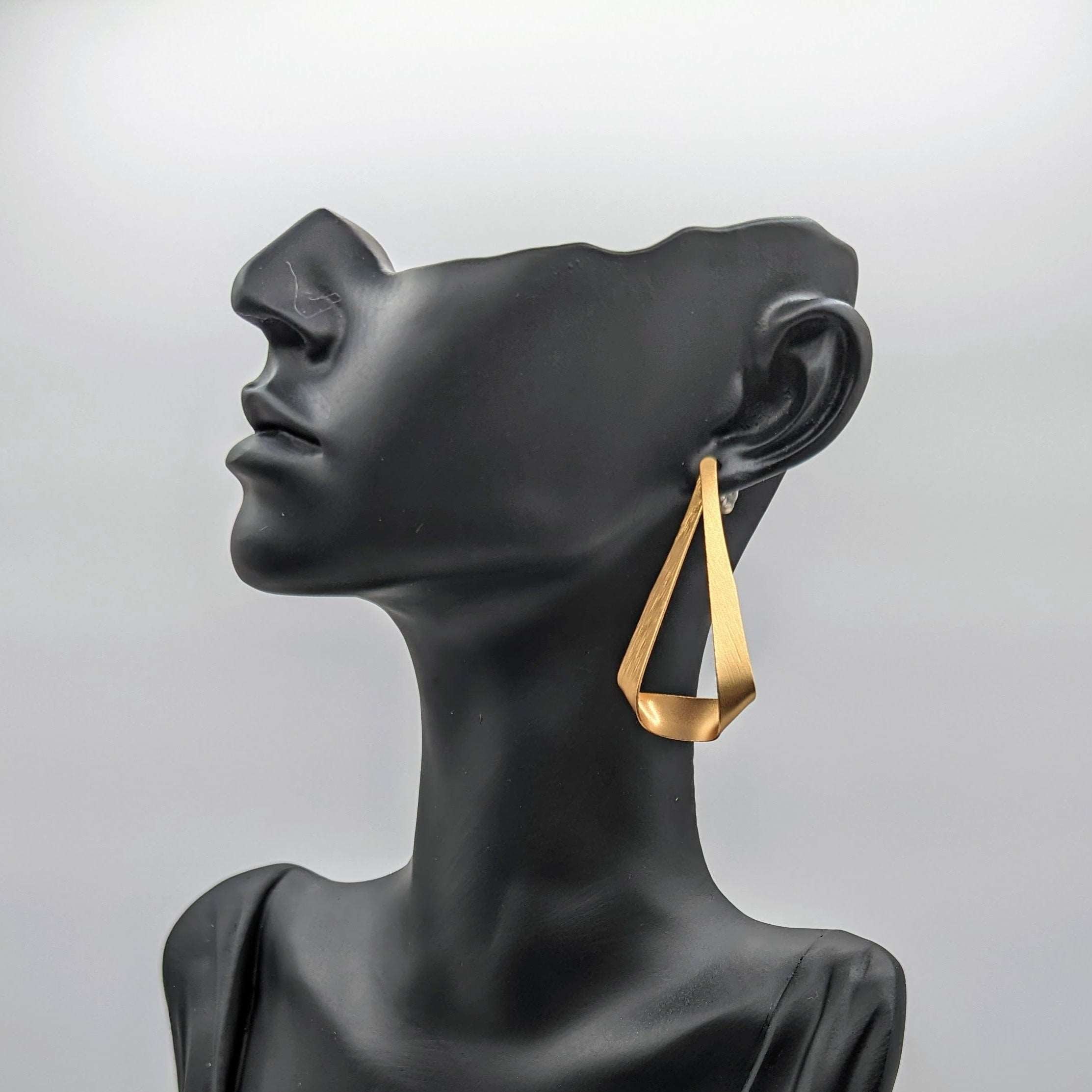 Gold Plated Statement Earrings