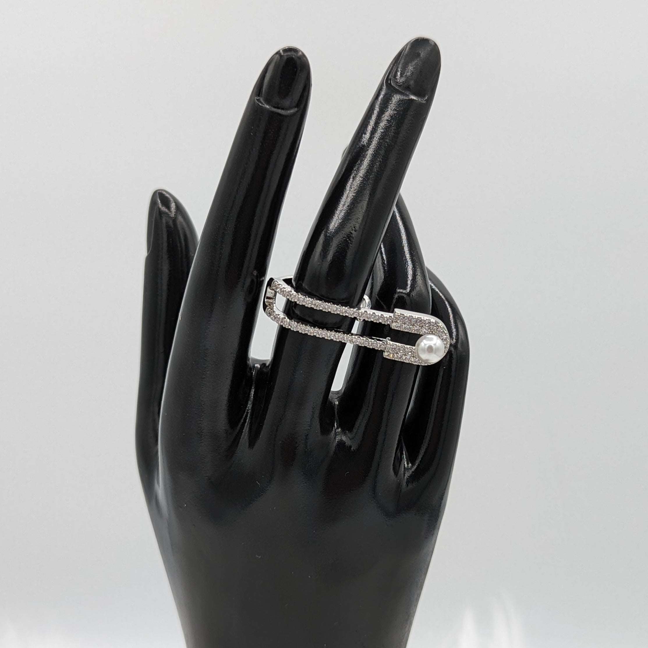 Safety Pin Open Ring