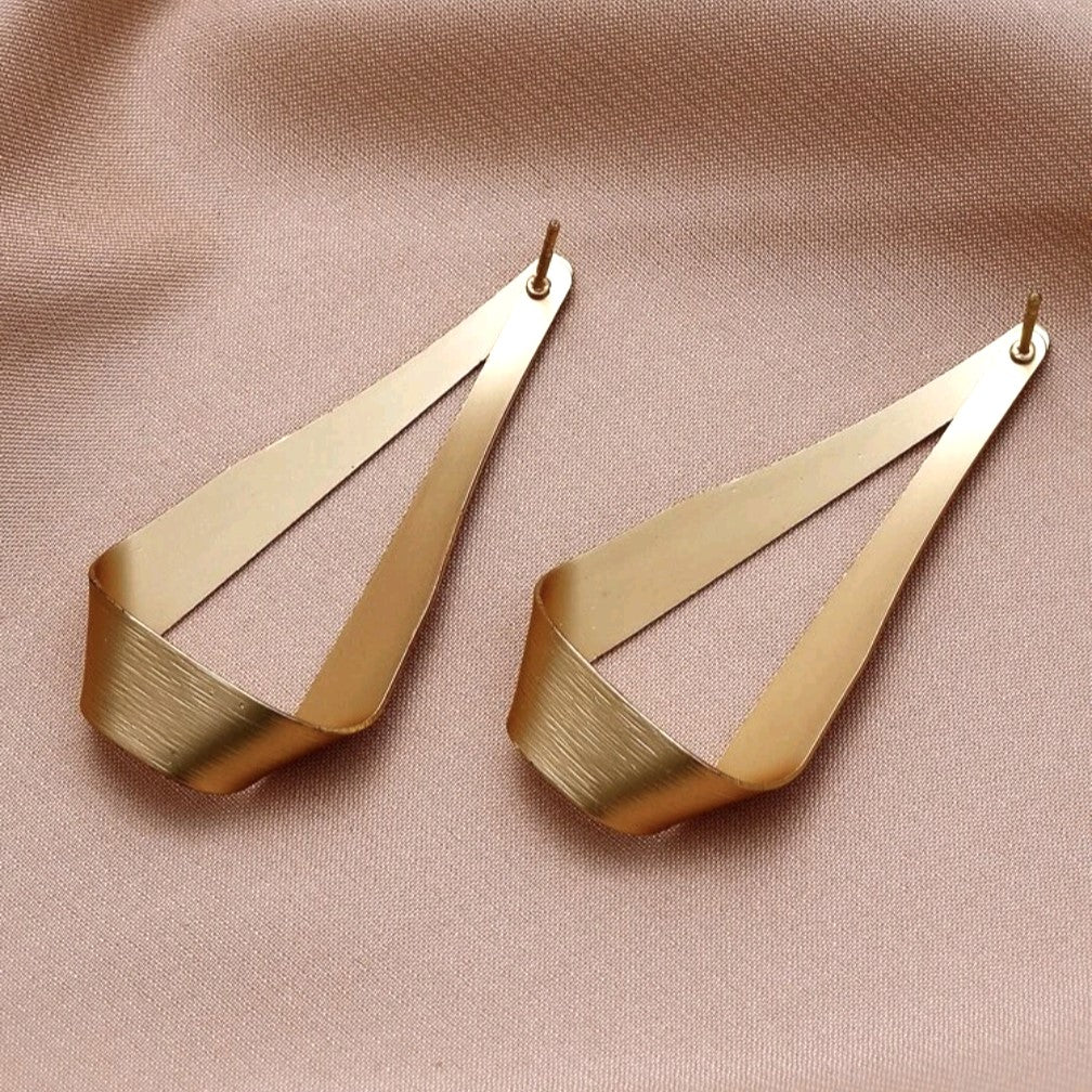 Gold Plated Statement Earrings