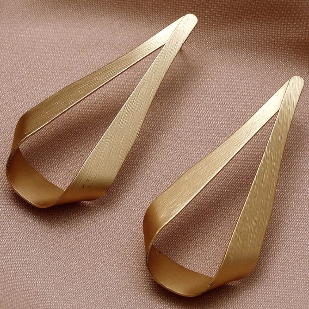 Gold Plated Statement Earrings