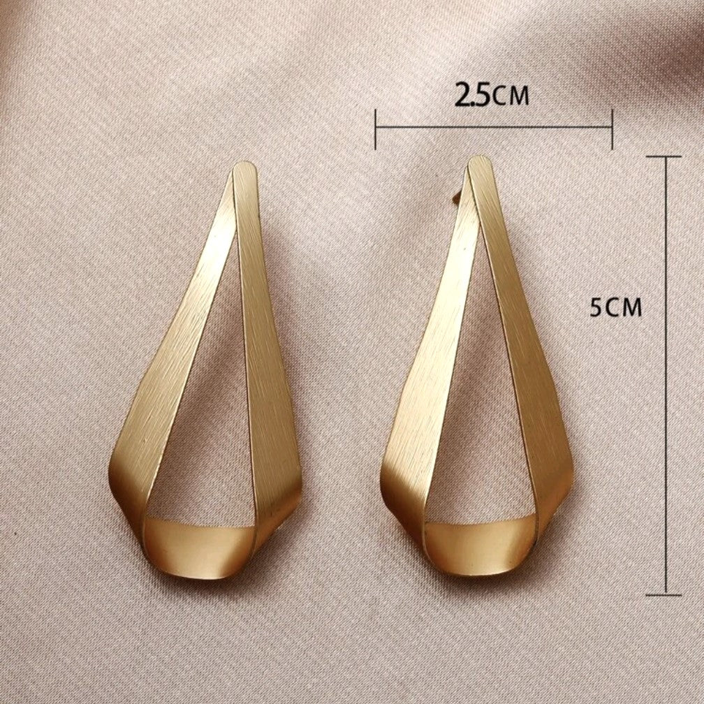 Gold Plated Statement Earrings